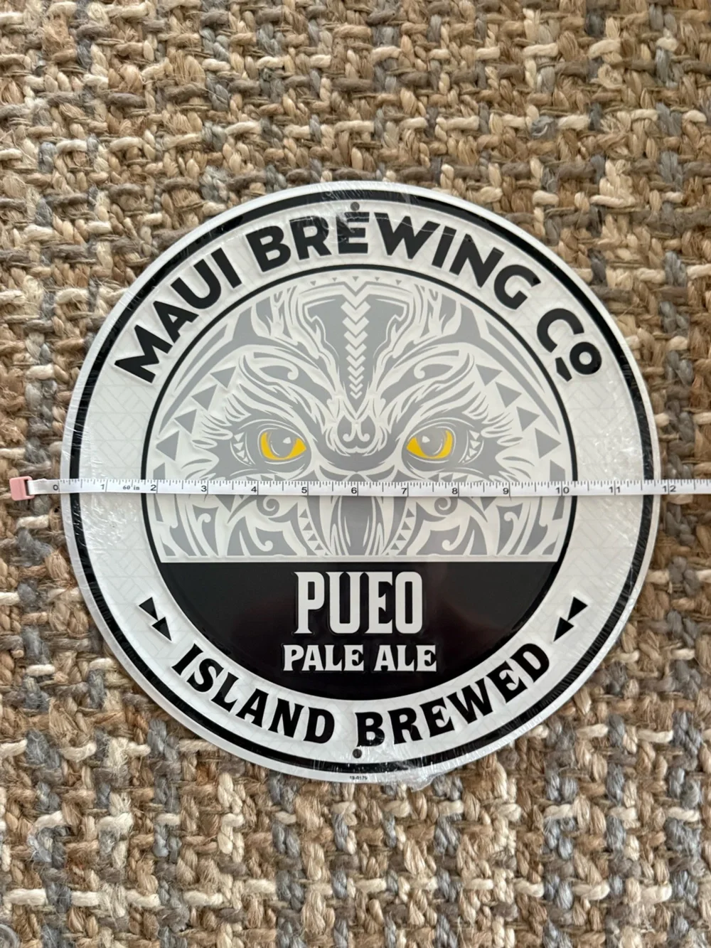 MAUI BREWING PUEO PALE ALE LOGO METAL SIGN NWT